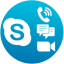 Atendimento via Skype (Chat + Áudio + Vídeo)